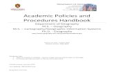 Academic Policies and Procedures Handbook - geography.wisc.edu · 8/14/2015 12:51 PM Academic Policies and Procedures Handbook Department of Geography M.S. – Geography M.S. –