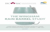 THE WINGHAM - Insurance Bureau of Canadaassets.ibc.ca/Documents/Natural Disasters/Barrel... · Insurance Bureau of Canada (IBC) conducted the Wingham Rain Barrel Study in the Township