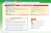 CorrectionKey=D LESSON 7.3 Hands On: Algebra • …...411A Chapter 7 Progress to Algebra If Children Ask Some children may ask how they can remember which way the greater than or