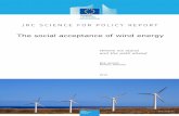 The social acceptance of wind energy...Social acceptance is a key challenge for the deployment of wind energy and could limit the overall wind resource we are able to exploit to meet