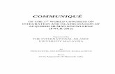 COMMUNIQUÉ 2013 COMMUNIQUE.pdf3 3. Likewise, by rejecting revelation as a source of guidance and putting all trust in an instrumental reason totally immersed in the physical world