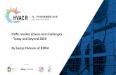 HVAC market drivers and challenges - Today and beyond 2020 ... · VRF market in the MEA Region Top 10 VRF markets in the MEA in 2018e by units Source: BSRIA 15 • 13% growth in 2018(e),