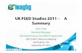 UK FEED Studies 2011 – A Summary · UK CCS Demonstration Feed Study ... E.ON’s Kingsnorth Power Station to Hewett Gas Field The Report: UK FEED Studies 2011 – A Summary •