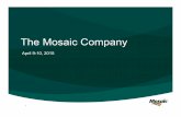 The Mosaic Companyinvestors.mosaicco.com/interactive/lookandfeel/4097833/... · 2015-04-09 · Additionally, assumes some of the corporate sa vings are embedded in costs of goods