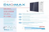 PS-M-0474 A Datasheet Duomax PEG5.XX GX July …...• Fire class A certi˜ed by TUV Rheinland according to ˜re test IEC 61730-2/MST 23 • Certi˜ed for ˜re type13 (UL 1703) Increased