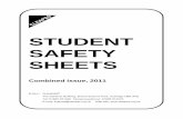 STUDENT SAFETY SHEETS · 2019-02-15 · STUDENT SAFETY SHEETS Teachers’ Guide Purpose of the CLEAPSS Student Safety Sheets The Programme of Study for the National Curriculum in