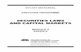 SecuritieS lawS and capital MarketSviii leSSoN WiSe Summary SecuritieS laWS aNd caPital marKetS PArT i – SecuriTieS LAWS Lesson 1 – Securities contracts (regulation) Act, 1956