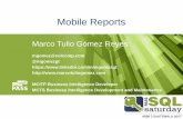 Marco Tulio Gómez ReyesLa arquitectura de un mobile report Creación SQL Server Report Builder SQL Server Mobile Report Publisher Entrega SQL Server Reporting Services (Native Mode)