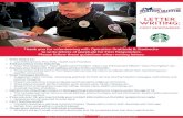 Sbux - Letter Writing · 2020-03-26 · Thank you for volunteering with Operation Gratitude & Starbucks to write letters of gratitude for First Responders. Please follow these guidelines
