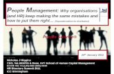 People Management: Why organisations (and HR) keep making ... Summit 2011 Pe… · 80 short course modules Unlimited customised combinations... One outstanding value ... Also note