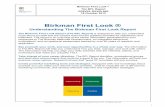 Birkman First Look - Coevolving Innovationscoevolving.com/.../Birkman_G2ZVXL.pdf · 10/18/2012  · Birkman First Look ® Understanding The Birkman First Look Report The Birkman First
