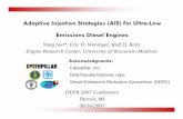 Adaptive Injection Strategies (AIS) for Ultra-low ... · Adaptive Injection Strategies (AIS) for Ultra-Low . Emissions Diesel Engines . Yong Sun*, Eric D. Weninger, Rolf D. Reitz