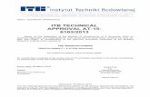 ITB TECHNICAL APPROVAL AT 15- 6103/2013expertjoinery.co.uk/images/files/technical-approval-.pdf · Series: TECHNICAL APPROVALS ITB TECHNICAL APPROVAL AT-15- 6103/2013 Based on the
