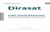 32 Dirasat - KFCRIS€¦ · security co-operation Indo-Saudi relations have started to acquire strategic dimension. Despite some challenges, Indo-Saudi relations are poised to gain