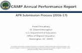 CAMP Annual Performance Report · A5 Number of your former CAMP students who graduated from college with Bachelor’s Degree during this reporting period. a. For 2-Year IHEs: Number