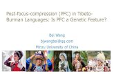 Post-focus-compression (PFC) in ... - University of Chicago · Chen, Guion-Anderson, and Xu, (2012) Yangshao Culture 7000-5000 BP Lolo-Burmese (Burmish, Nusu, Loloish) Na-Qiangic(Qiangic,