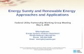 Energy Surety and Renewable Energy Approaches and Applications€¦ · Energy Surety and Renewable Energy Approaches and Applications Federal Utility Partnership Working Group Meeting.