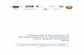 Budget Support in Mozambique Final Report Volume I 2014€¦ · Budget Support in Mozambique Final Report Volume I 2014 Evaluation jointly managed by the European Commission, the
