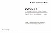 INVERTER MK300 Instruction Manual - Sandiman Store€¦ · Depending on the start mode and the settings of ride-through function, if operating signal is ON or the power is restored