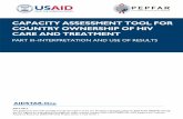 Capacity Assessment Tool for Country Ownership of HIV Care ... · the U.S. Agency for International Development under contract number GHH-I- 00-07-00059-00, AIDS Support and Technical