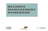 RECORDS MANAGEMENT HANDBOOK€¦ · 29.04.2008  · related records than other State entities; the Department of Human Resources will likely have more personnel-related records, etc.
