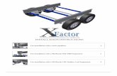 Factor - morryde.com Crossm… · The MORryde X Factor crossmember kit is designed to provide added strength and reinforcement to trailer frames. The crossmember can be installed