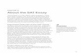 sat-edit.collegeboard.org · 149 CHAPTER 14 About the SAT Essay The SAT Essay is a lot like a typical writing assignment in which you’re asked to analyze a text. To do well on the
