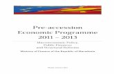 Pre-accession Economic Programme 2011 – 2013ec.europa.eu/.../enlargement/pre-accession_prog/pep/2011-pep-fyro… · Republic of Macedonia has prepared the fifth Pre-Accession Economic
