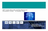2011 Cyber Security and the Advanced Persistent Threat – A ...€¦ · ECI Presentation_Varney_Final.ppt Author: Thomas Varney Created Date: 10/31/2011 5:47:58 PM ...