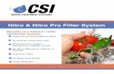 Nitro & Nitro Pro Filter System - csih2o.comcsih2o.com/upload/documents/CSI Nitro Nitro Pro Brochure29.pdf · Nitro & Nitro Pro Filter System Uses the air we breath to clean No harmful