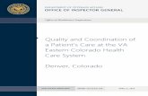 Quality and Coordination of a Patient's Care at the VA ... · patients, transitions in care, discharge planning, podiatry clinic scheduling practices, wound care clinic practice,