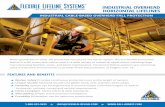 industrial overhead horizontal liFelines€¦ · FLS overhead lifelines for industrial applications utilize a 316 Stainless Steel cable in conjunction with a vari-ety of integral