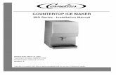 COUNTERTOP ICE MAKER - Cornelius USA€¦ · The products, technical information, and instructions contai ned in this manual are subject to change without notice. These instructions