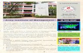Army Institute of Management IN THIS ISSUE e-letter 2019.pdf · Beautiful designs and various flowers were used to make the pookalam. MUSIC CLUB INAUGRATION On 17 September 2019,