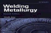 'Frontmatter'. In: Welding Metallurgy (Second Edition)€¦ · explain microstructural development and defect formation in welds; and (3) additional exercise problems. Speciﬁc revisions