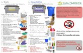 Trash Put Recyclables en su Contenedor de Basura. en su ...cal-waste.com/wp-content/uploads/2019/12/CW-Acceptable-Commer… · • Materiales Reciclables • Baterias • Materiales
