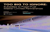 TOO BIG TO IGNORE - OurEnergyPolicy.org€¦ · Too Big to Ignore: Subsidies to Fossil Fuel Master Limited Partnerships 5 creating risks that this treatment will be extended from