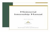 Ministerial Internship Manualaucministerial.org/wp-content/uploads/2014/11/AUC-Ministerial-Inter… · This Ministerial Internship Manual was formulated in response to the survey