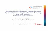Which Technology Interventions Reduce Emergency Department ... · Dying in the hospital 39% Lisk 2012 Regular liaison of consultant geriatricians (email alert system to inform the