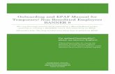 Onboarding and EPAF Manual Banner 9€¦ · Onboarding and EPAF Manual for Temporary/ Non-Benefitted Employees BANNER 9 The very thorough manual about submitting a MasonOnBoard packet,