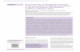 ORIGINAL ARTICLE Perceived role of therapeutic footwear in ... · treatment modalities are not readily available in most developing countries.[4,5] A frequently referenced component