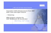 T4 SAP IBM Open Roadshow Beijing CN V2.0ftps.zdnet.com.cn/files/3/22690.pdf · Cluster 1350 SAP BI Accelerator, SAP Enterprise Search 2 x3800 socket 4 socket 8 or more socket 64bit
