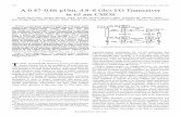 1276 IEEE JOURNAL OF SOLID-STATE CIRCUITS, VOL. 48, NO. 5 ...ece.tamu.edu/~spalermo/docs/submwgbps_8Gbps_xcvr_song_jssc_آ 
