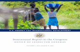 Semiannual Report to the Congress - USAID Office of ... · insecticide-treated nets. Another health-related investigation revealed that a USAID employee had shared sensitive procurement