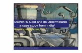 DEWATS Cost and its Determinants : a case study from India* · DEWATS Cost and its Determinants *Tsephel S Vineeth K Nair A: a case study from India* Tsephel S, Vineeth K, Nair, A