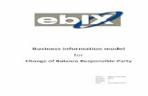 Change of Balance Responsible Party - Microsoft · ebIX® Business Information Model for Change of Balance Responsible Party 7 ebIX® November 2015 1. Introduction 1.1. Place in the
