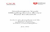 Northampton Youth Offending Service Review Panel Evaluation · Northampton Youth Offending Service Review Panel Evaluation Authors: Dr. Jenni Ward and Ms. Kathryn Warkel Middlesex