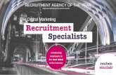 Recruitment Specialists - Reuben Headhunting (e.g. Market mapping, confidential screening and Talent