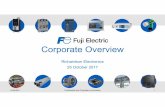 Corporate Overview€¦ · Fuji Electric Corp. of America (FEA) was established in 1970 and is a wholly-owned subsidiary of Fuji Electric Co., Ltd. Japan with Corporate HQ in Edison,