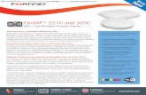 FortiAP-221C and 320C - Corporate Armor€¦ · The FortiAP-221C is a next generation smoke detector form factor access point, perfect for discrete installations, such as hotel or